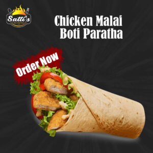 Chicken Malai Boti Paratha