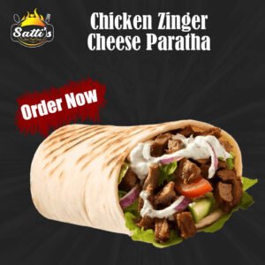 Chicken Zinger Cheese Paratha