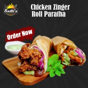Chicken Zinger Roll Paratha